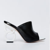 The Cymmer Black Leather Sandal