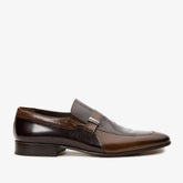 The Kazablanka Brown Leather Bit Loafer Shoe