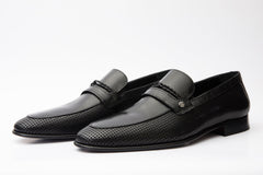 The Acerra Black Leather Loafer Shoe Final Sale!