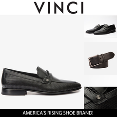 The Acerra Black Leather Loafer Shoe Final Sale!