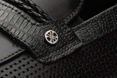 The Acerra Black Leather Loafer Shoe Final Sale!