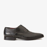 The Roma Black Leather Wingtip Oxford Shoe