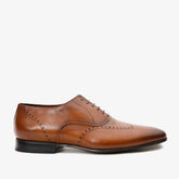 The Roma Tan Leather Wingtip Oxford Shoe