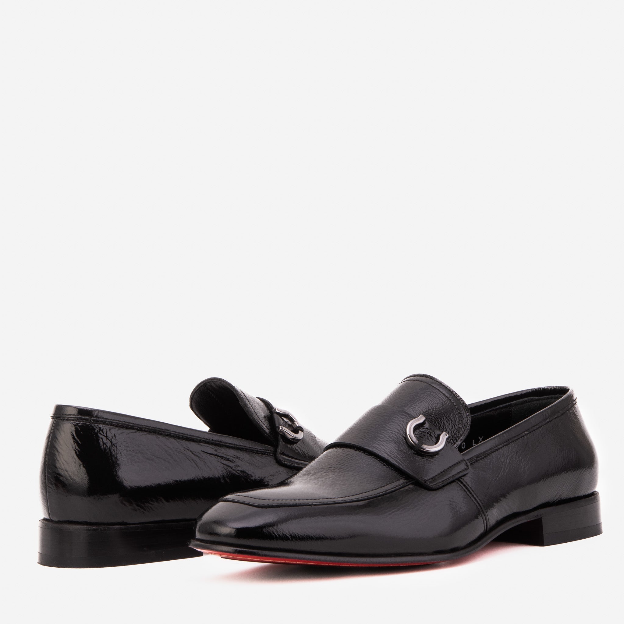 The Blackwell Black Patent Bit Loafer Shoe