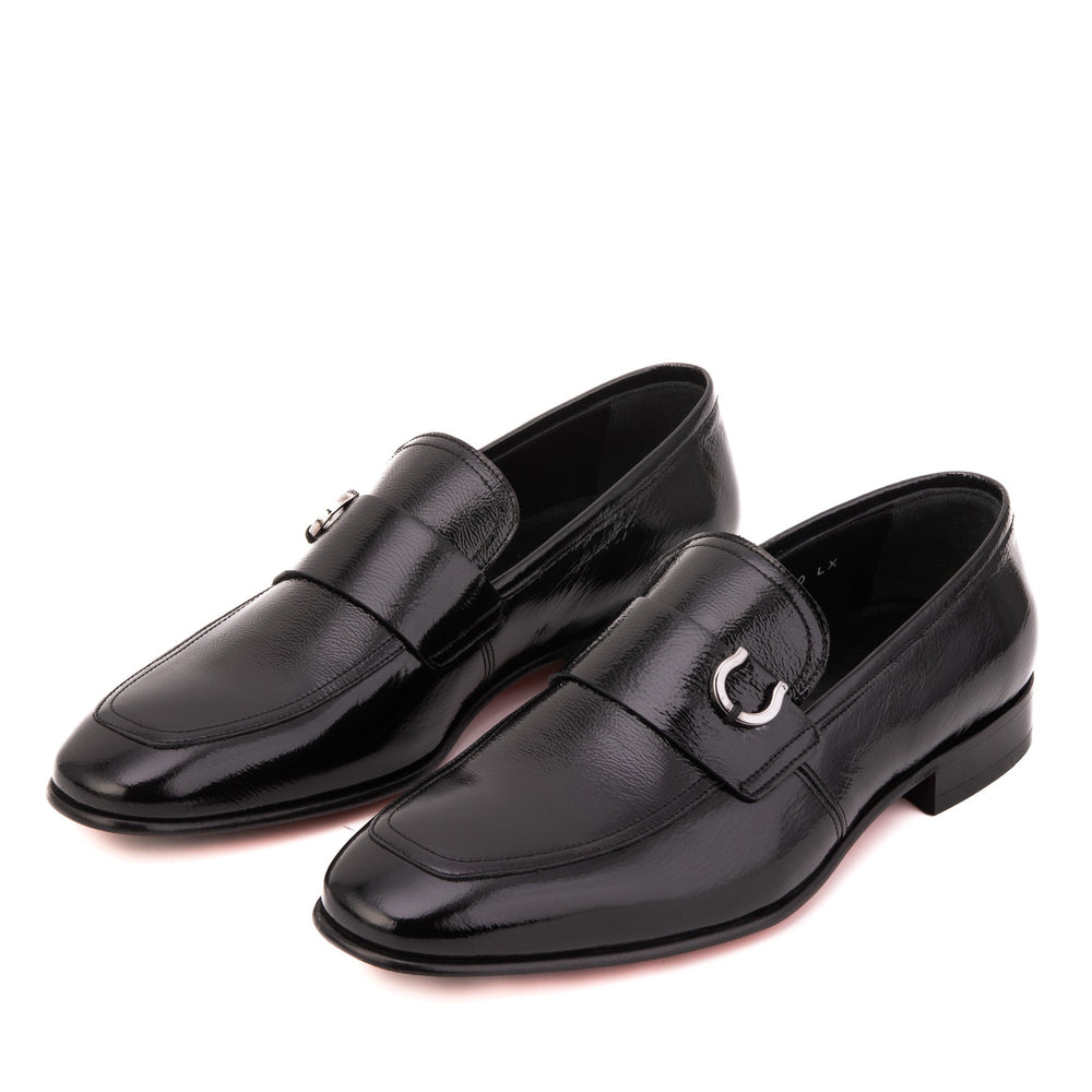 The Blackwell Black Patent Bit Loafer Shoe