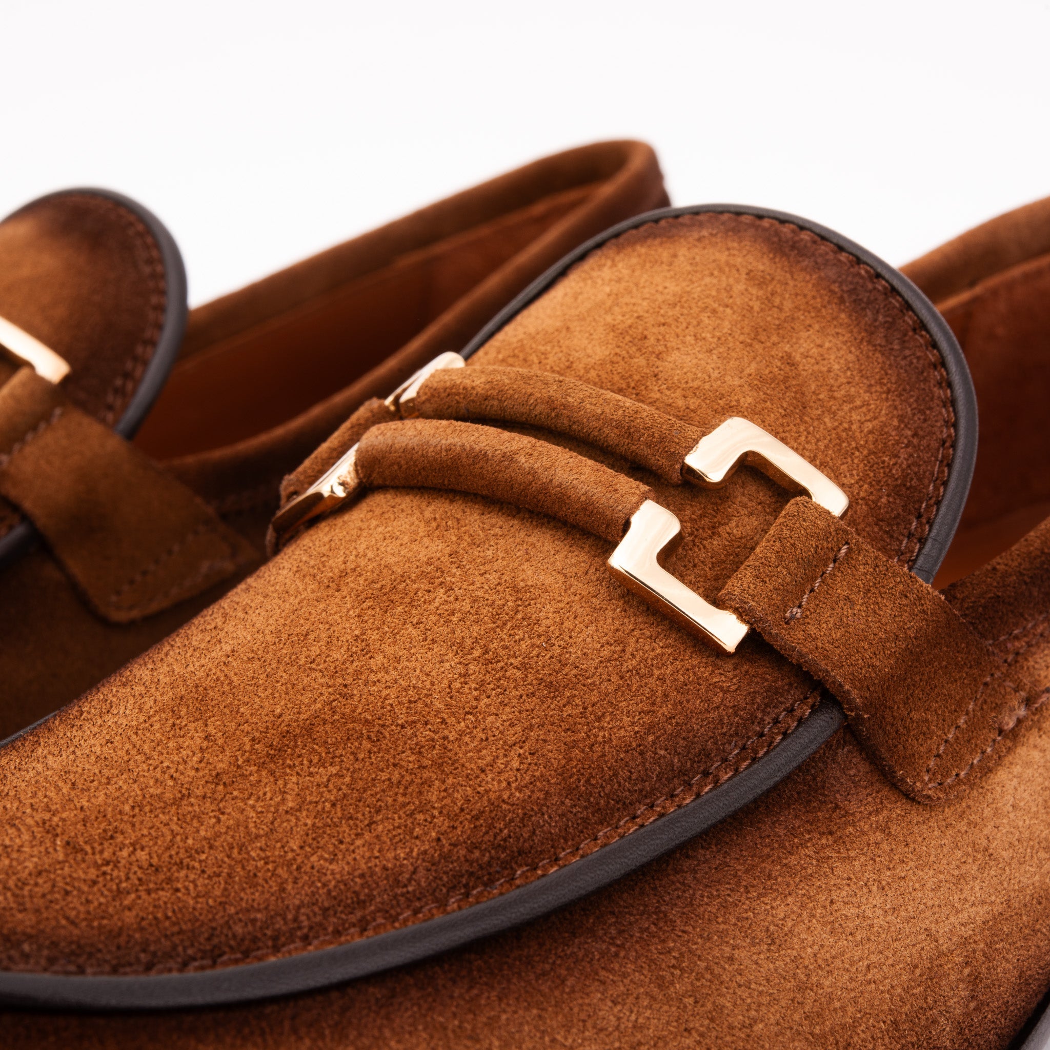 The Brooks Brown Suede Bit Loafer Shoe