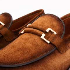 The Brooks Brown Suede Bit Loafer Shoe