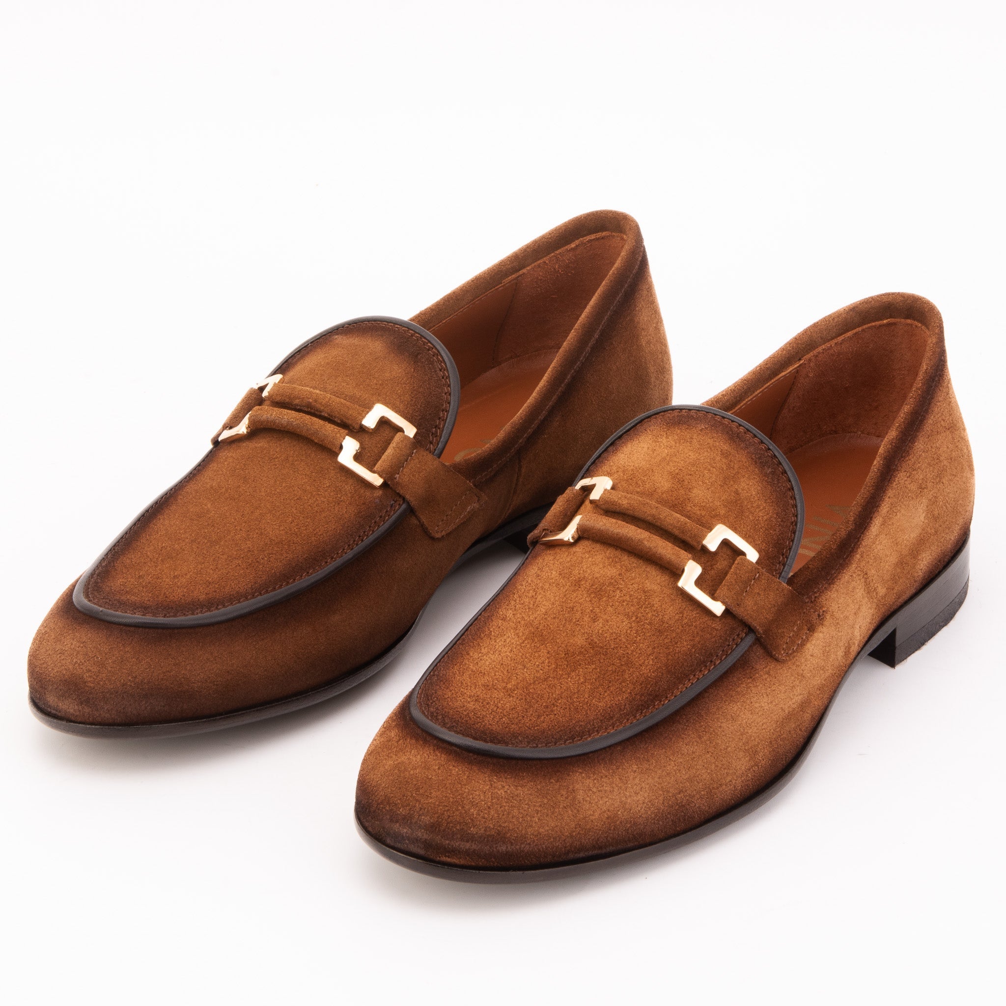 The Brooks Brown Suede Bit Loafer Shoe