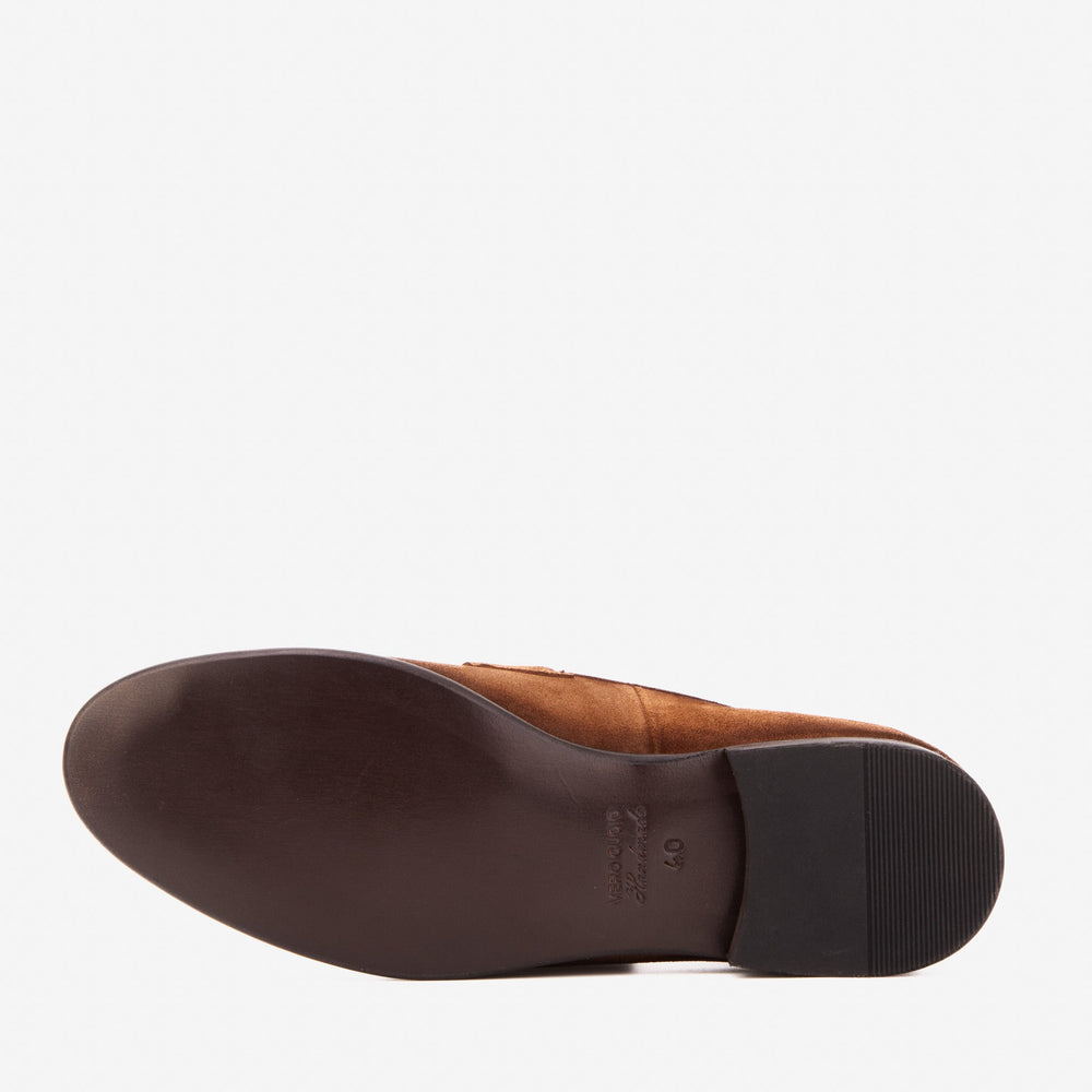 The Brooks Brown Suede Bit Loafer Shoe