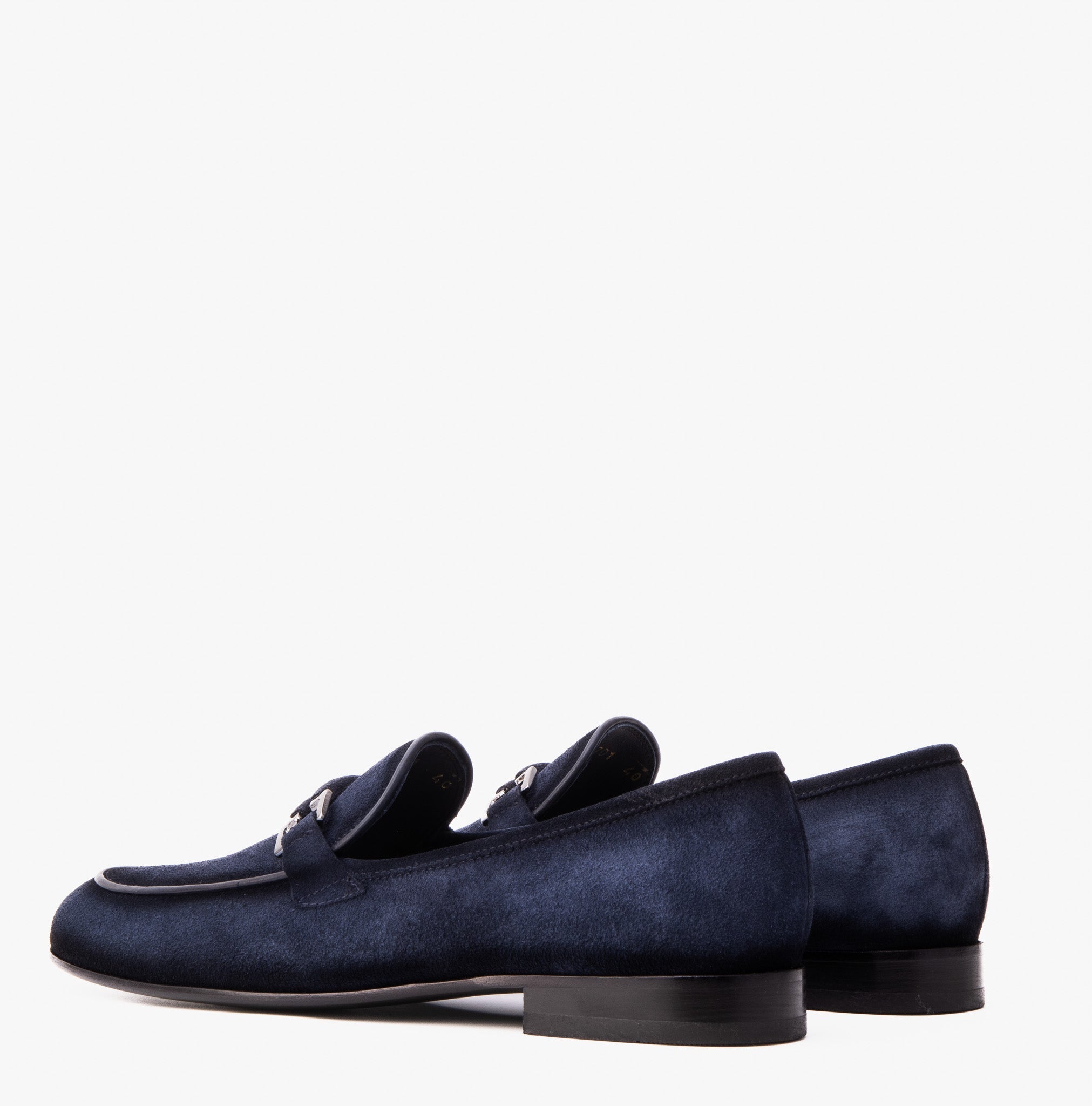 The Brooks Navy Suede Bit Loafer Shoe