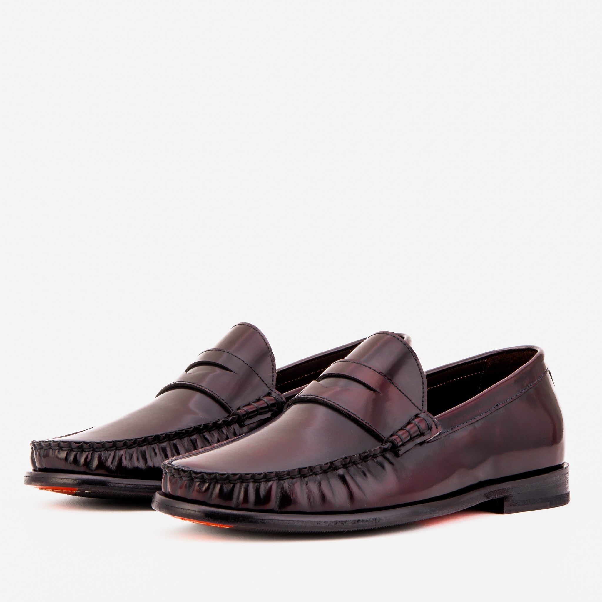 The Belmont Burgundy Polished Leather Loafer