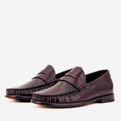 The Belmont Burgundy Polished Leather Loafer