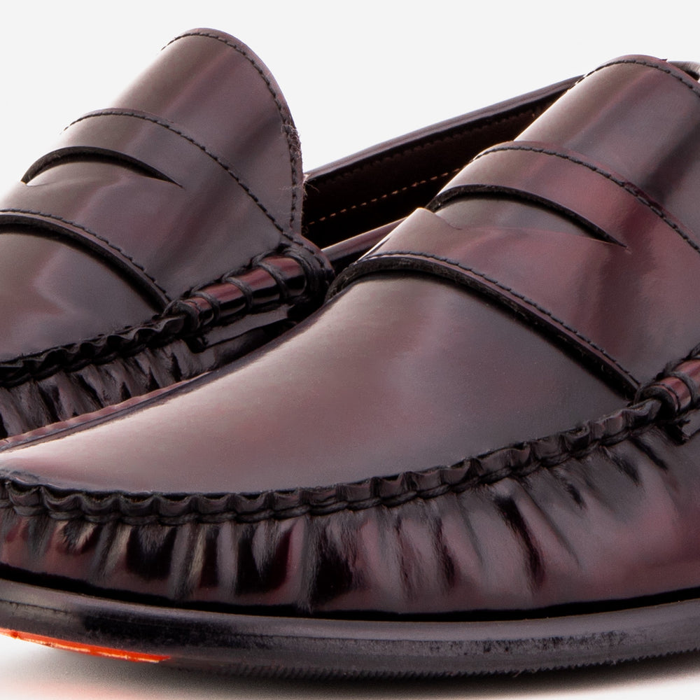 The Belmont Burgundy Polished Leather Loafer