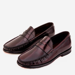The Belmont Burgundy Polished Leather Loafer