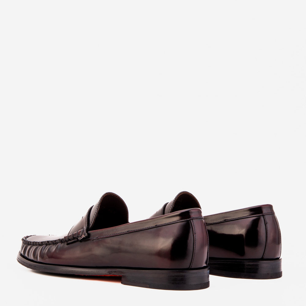 The Belmont Burgundy Polished Leather Loafer