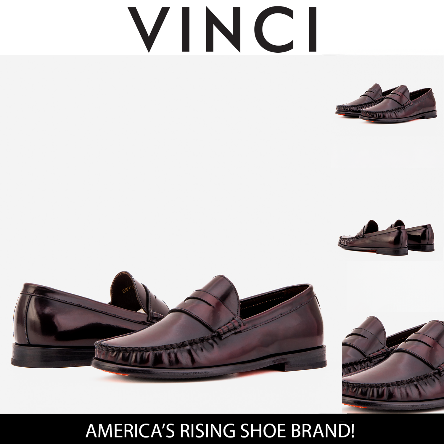 The Belmont Burgundy Polished Leather Loafer