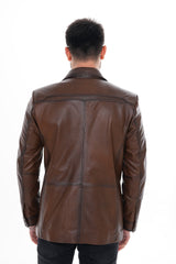 The Ravenna Brown Leather Jacket