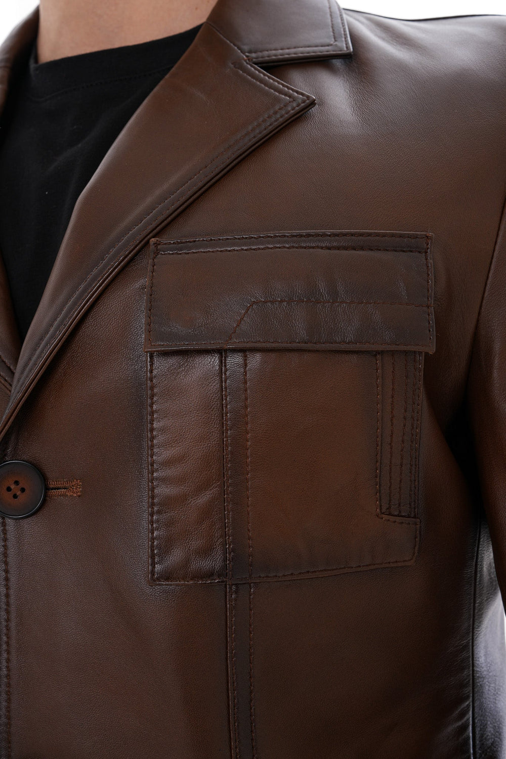 The Ravenna Brown Leather Jacket