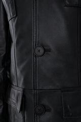 The Ravenna Black Leather Jacket
