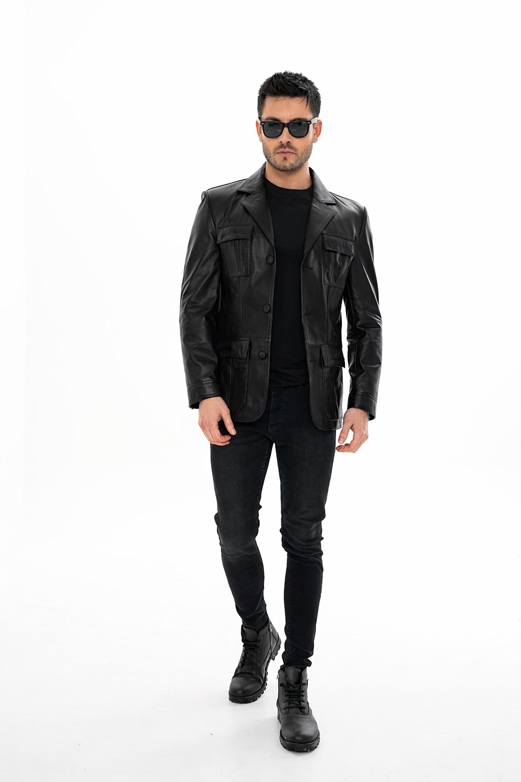 The Ravenna Black Leather Jacket