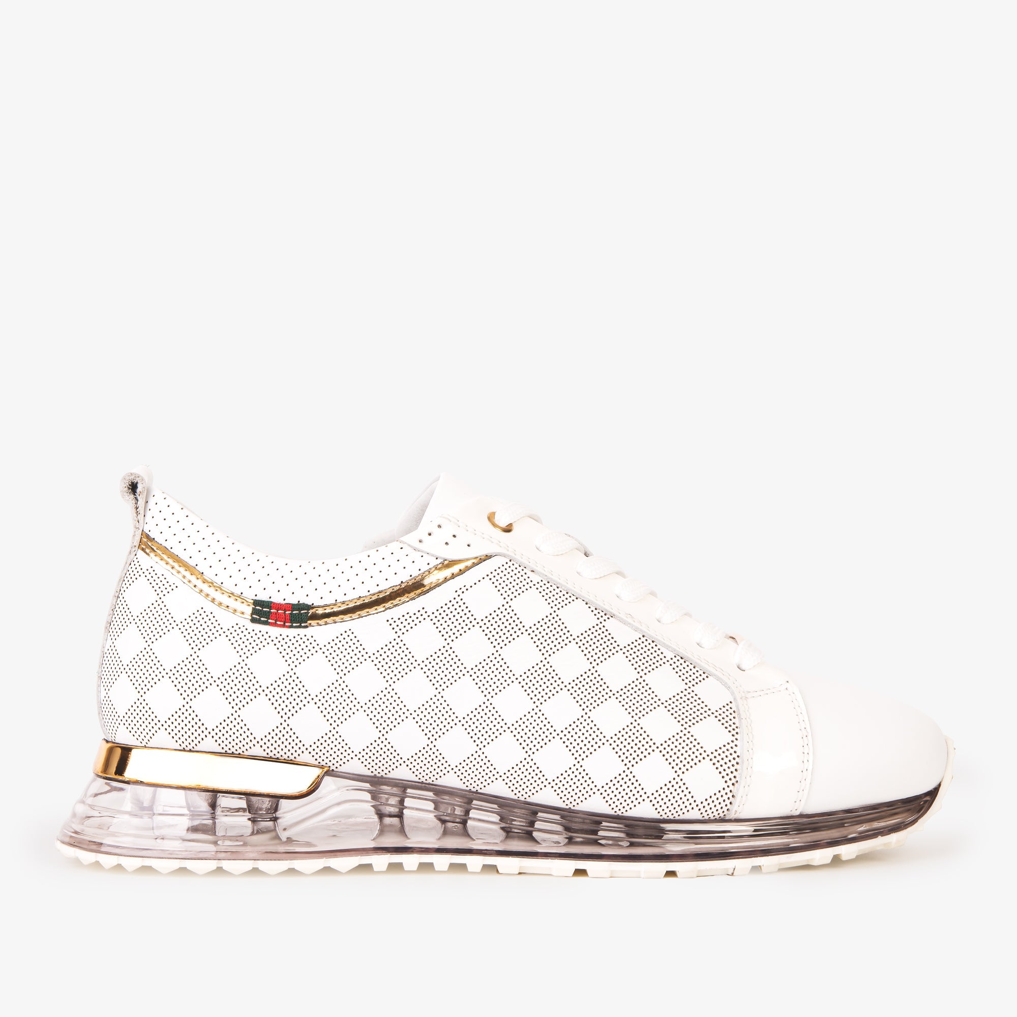 The Cenova White Gold Leather Sneaker