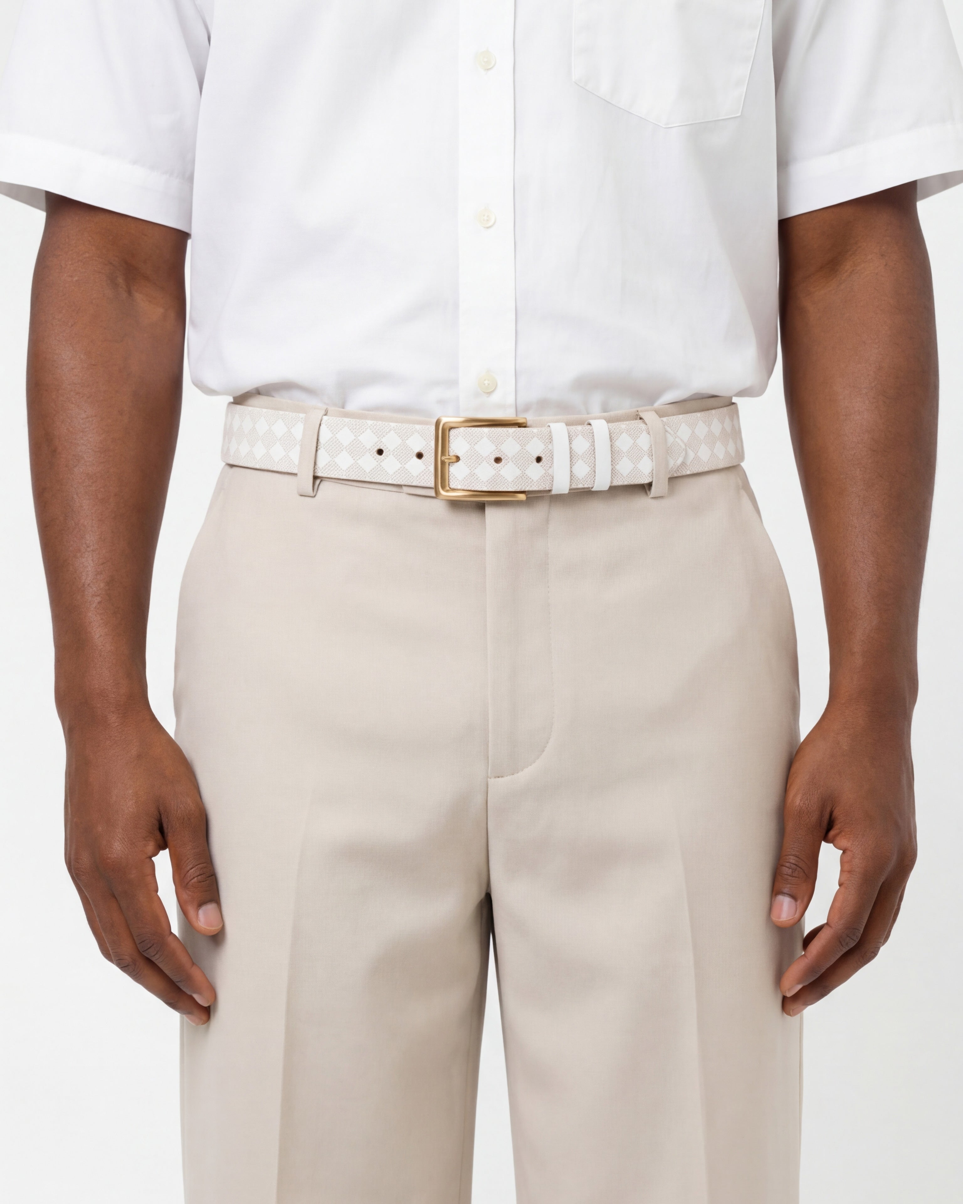 The Cenova White Gold Leather Sneaker