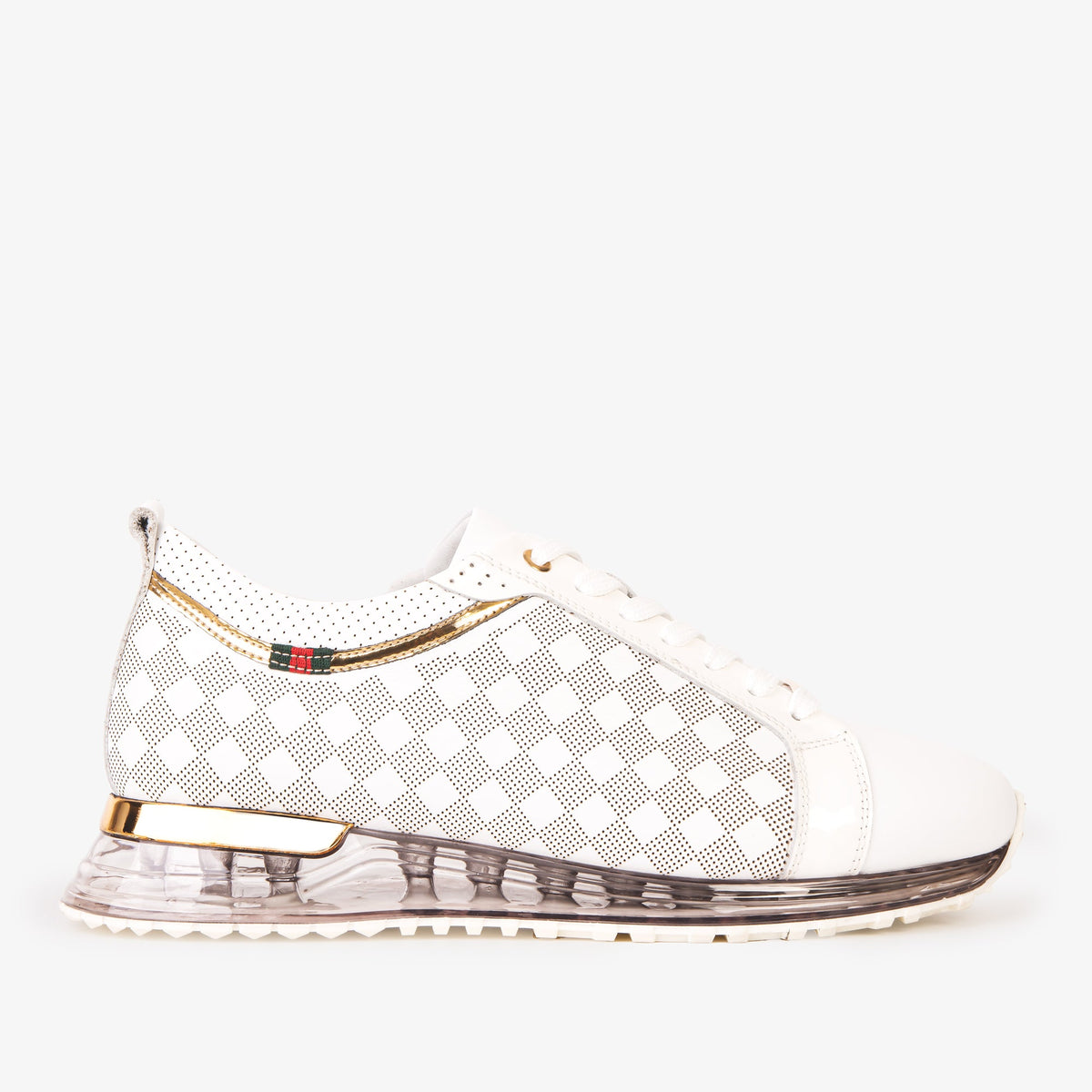 The Cenova White Gold Leather Sneaker