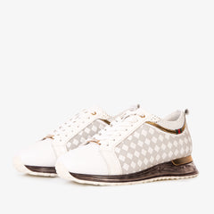 The Cenova White Gold Leather Sneaker