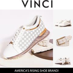 The Cenova White Gold Leather Sneaker