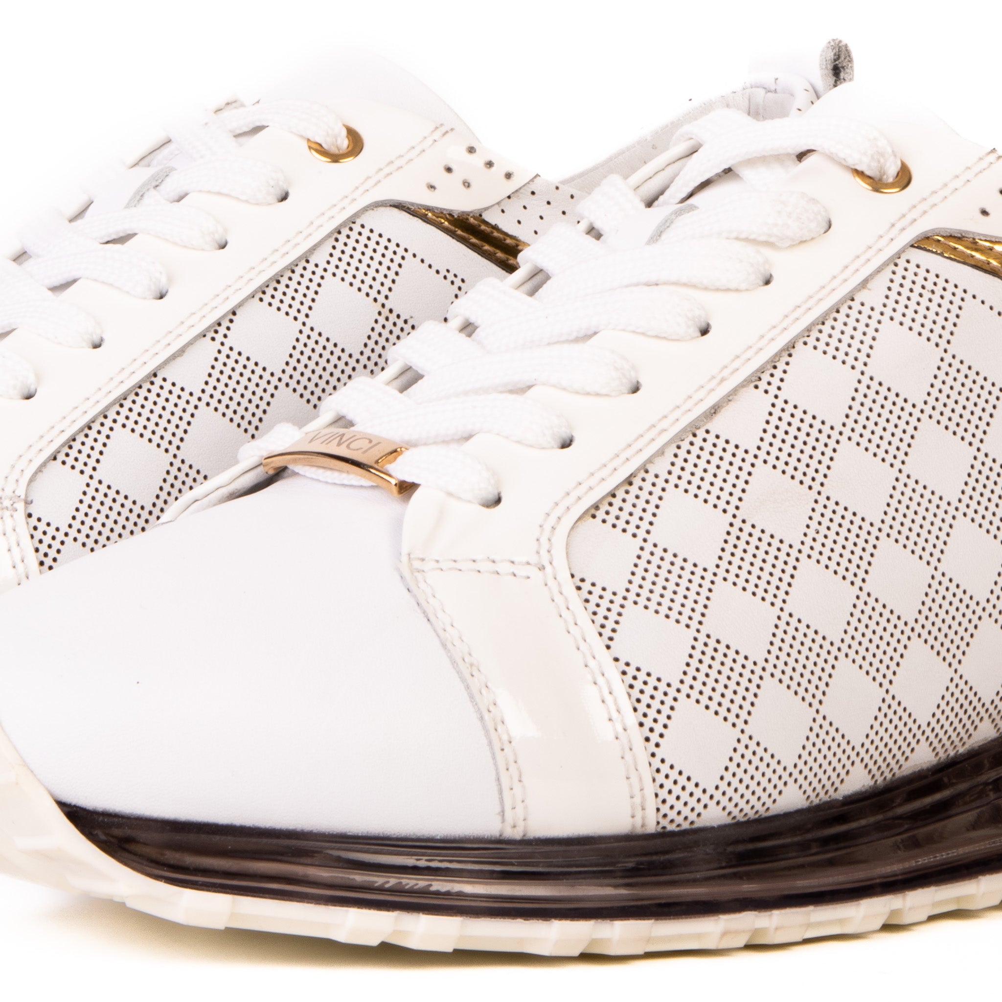The Cenova White Gold Leather Sneaker