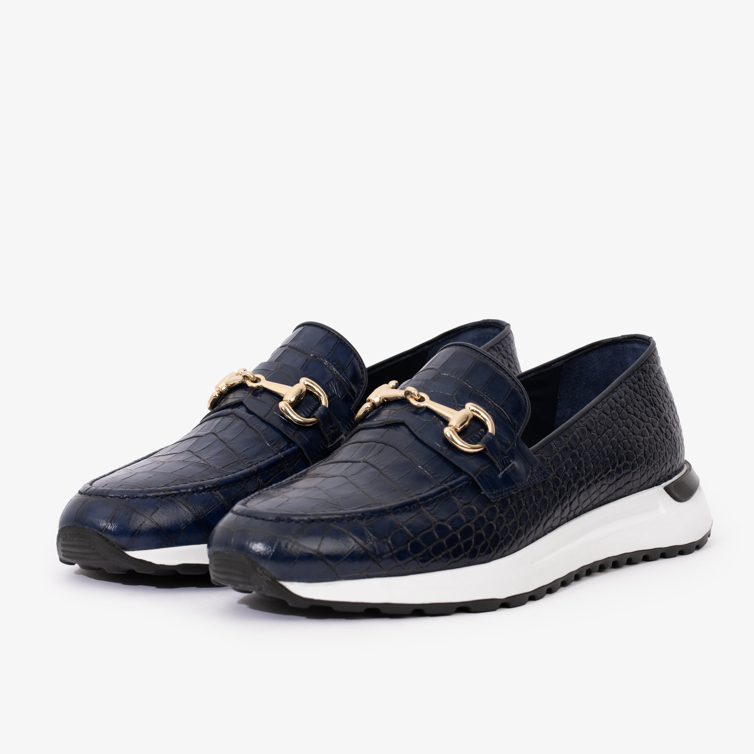 The Padova Navy Blue Leather Sneaker