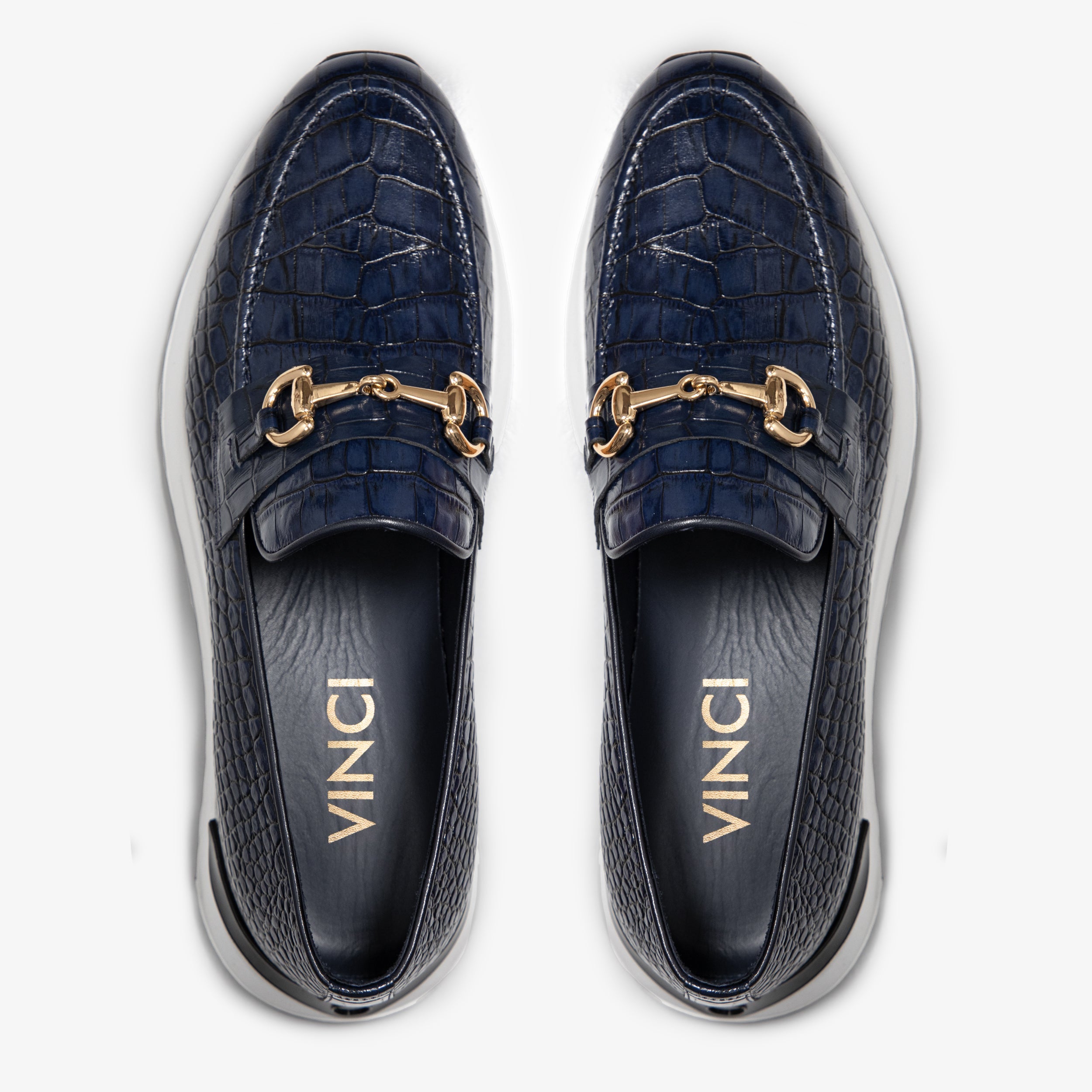 The Padova Navy Blue Leather Sneaker
