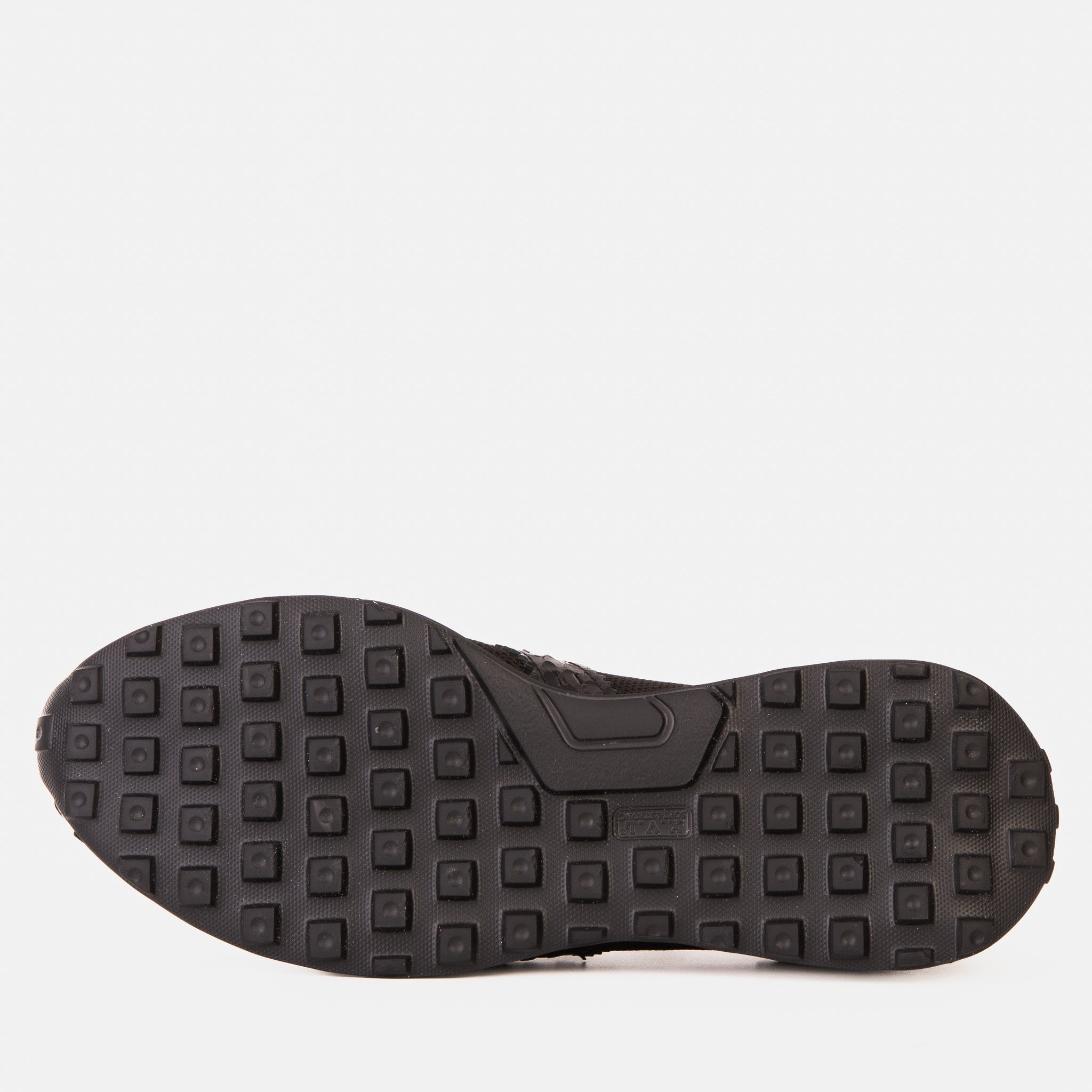 The Aslan Black Knitted Leather Sneaker