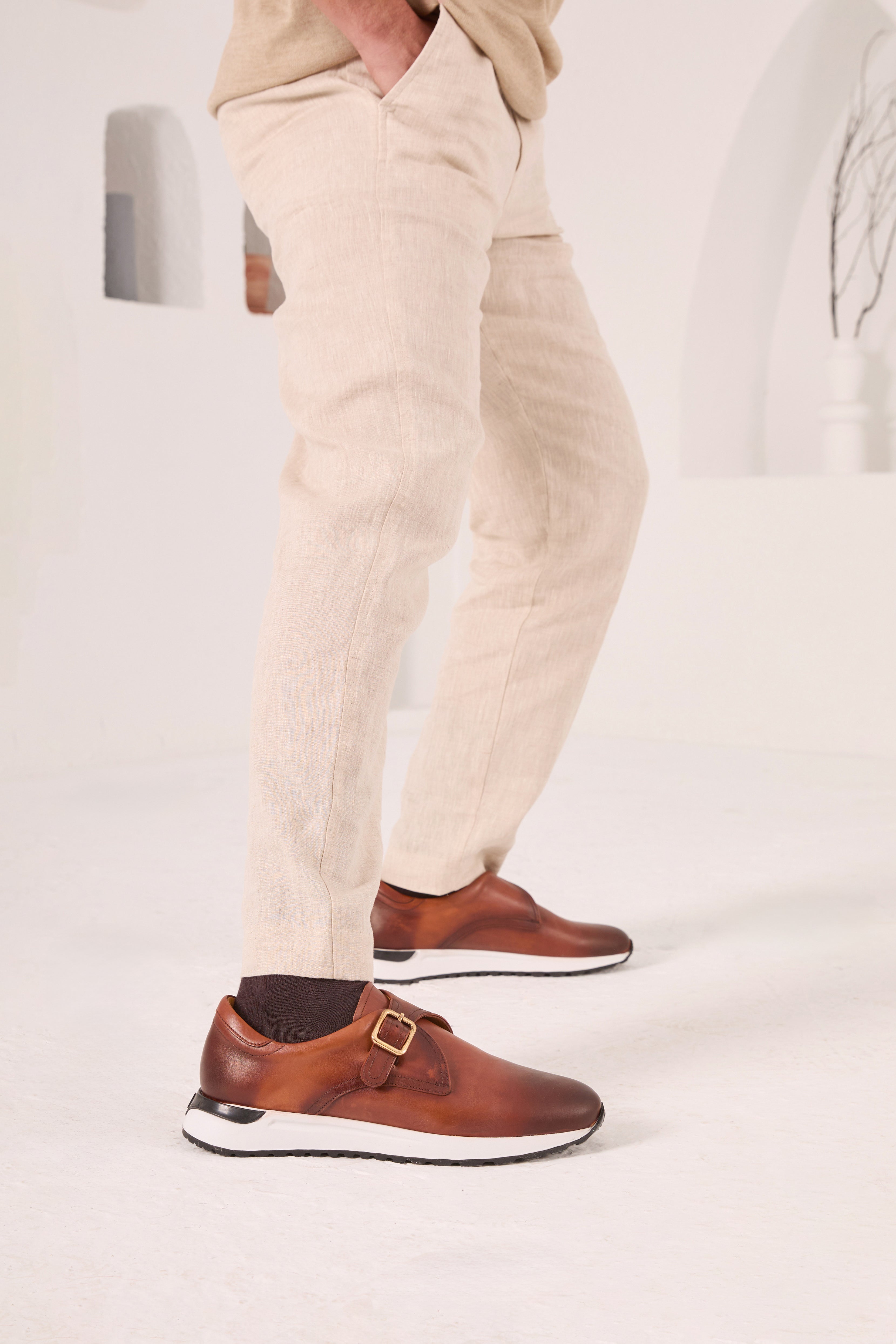 The Torino Tan Leather Sneaker