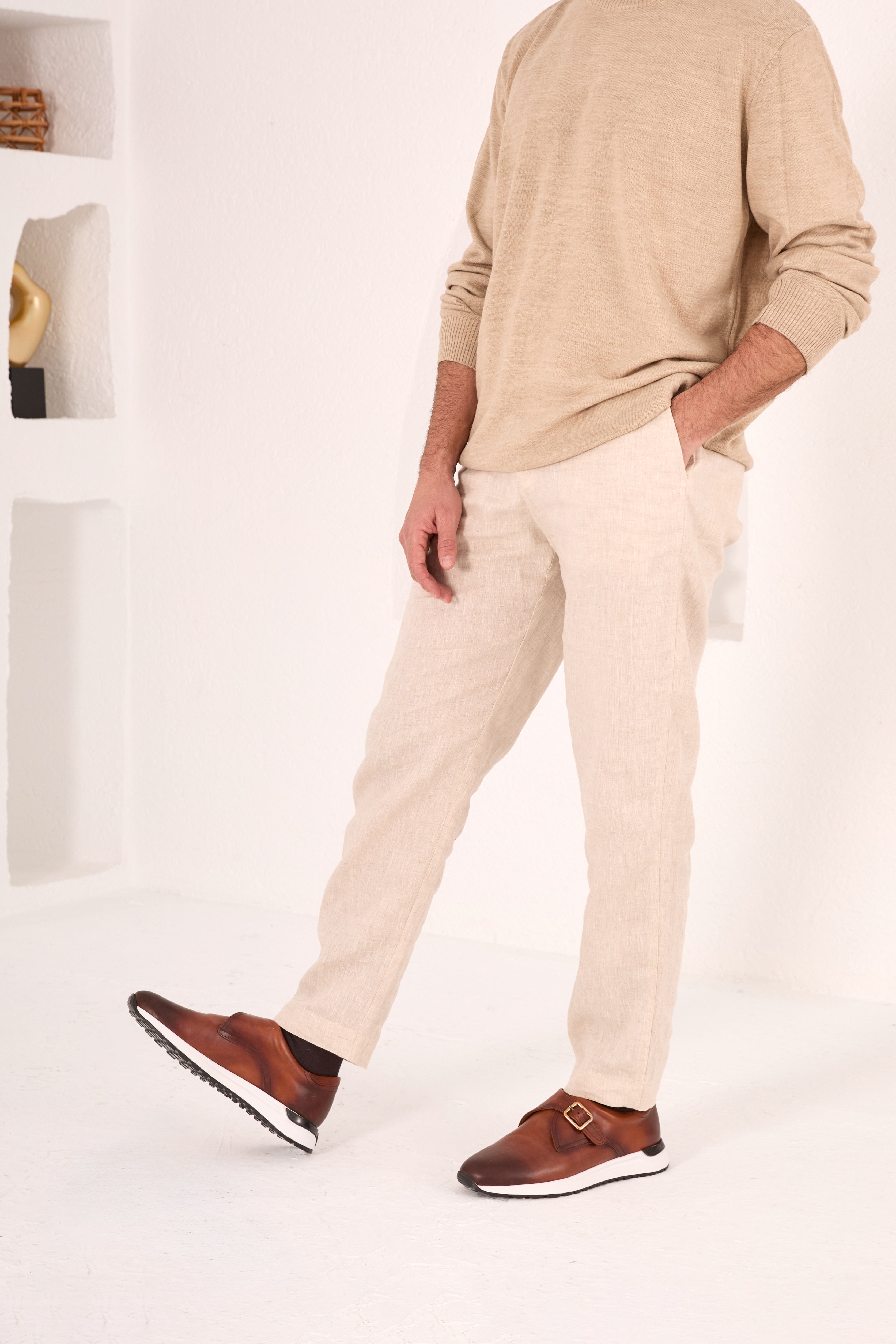 The Torino Tan Leather Sneaker