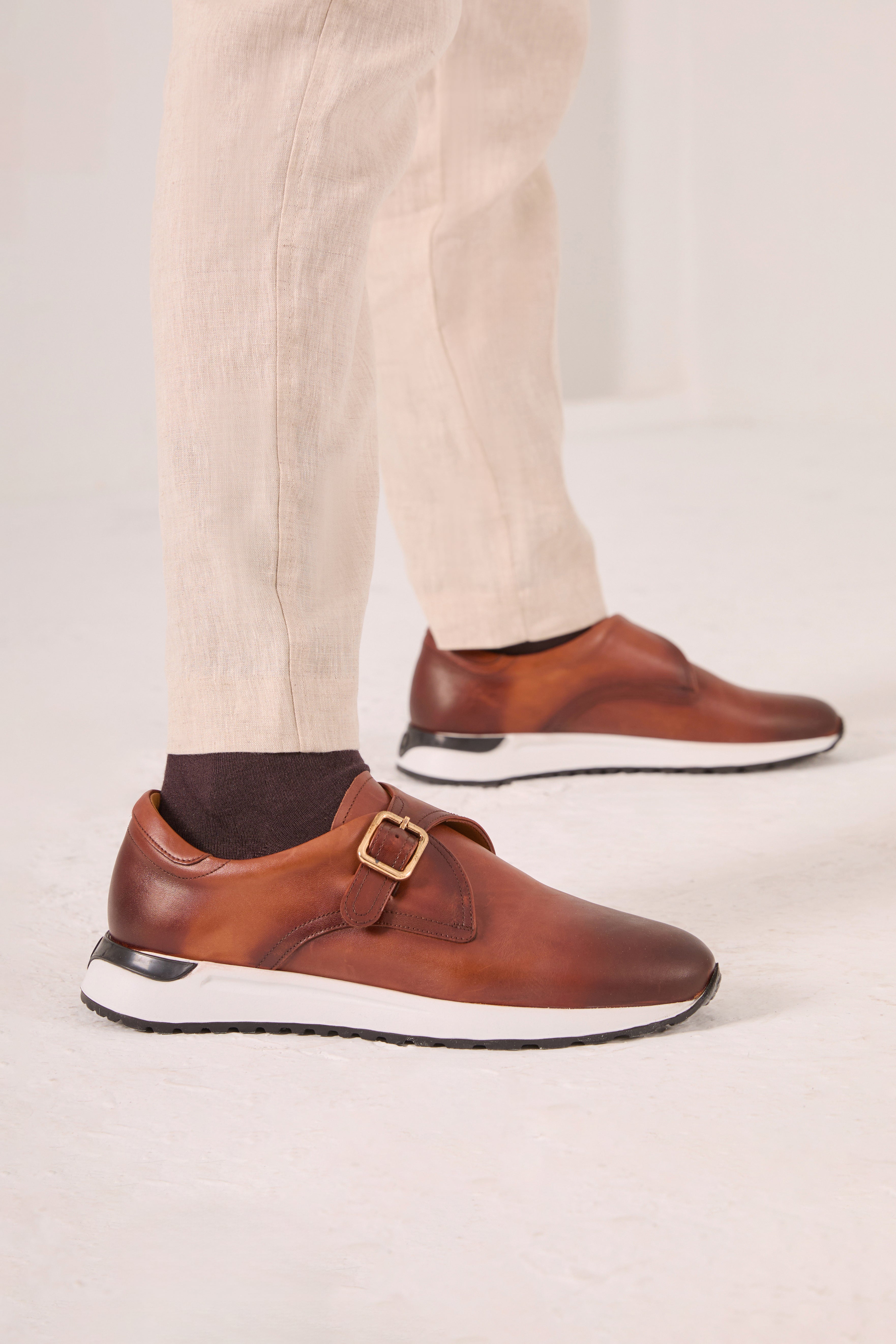 The Torino Tan Leather Sneaker