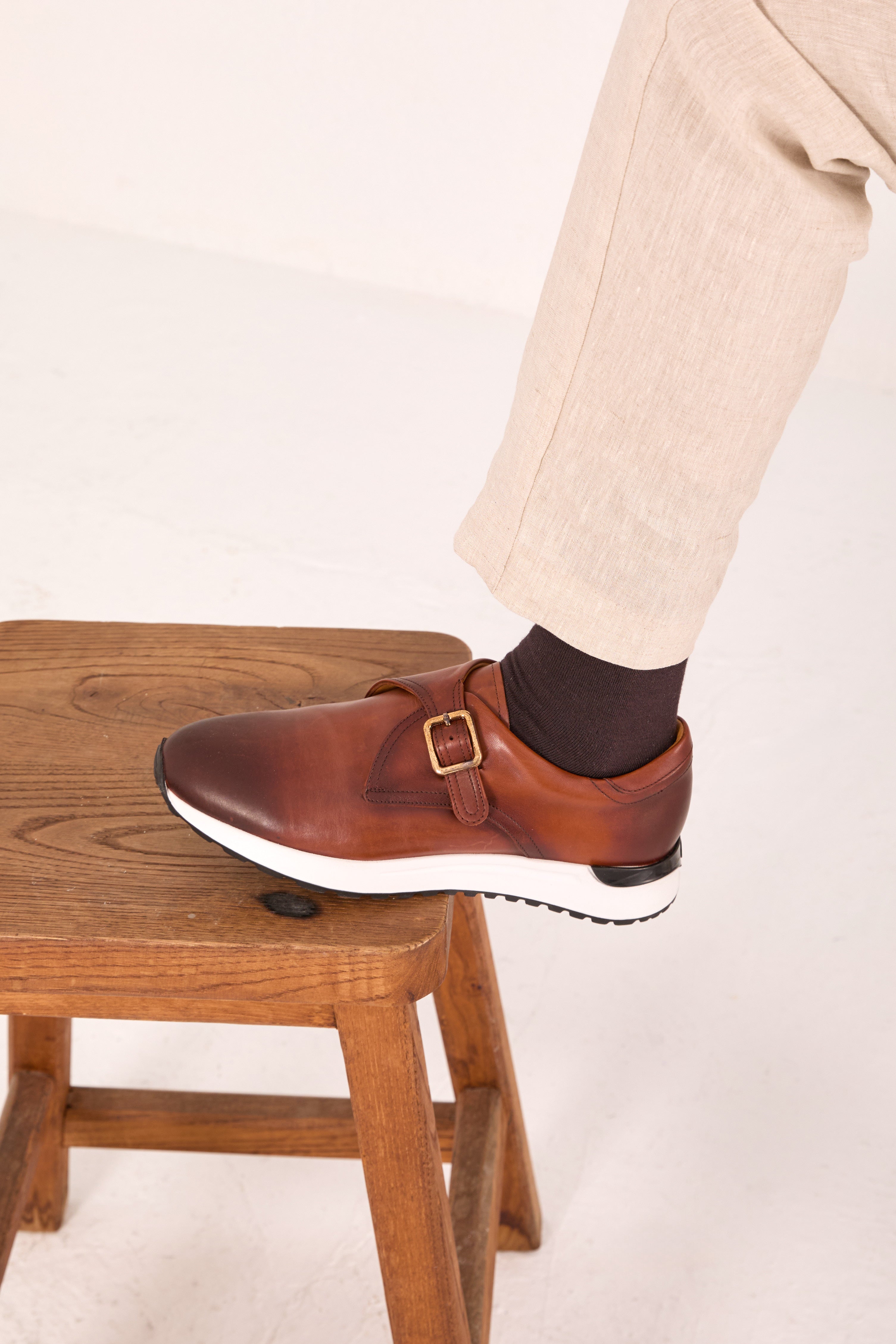 The Torino Tan Leather Sneaker