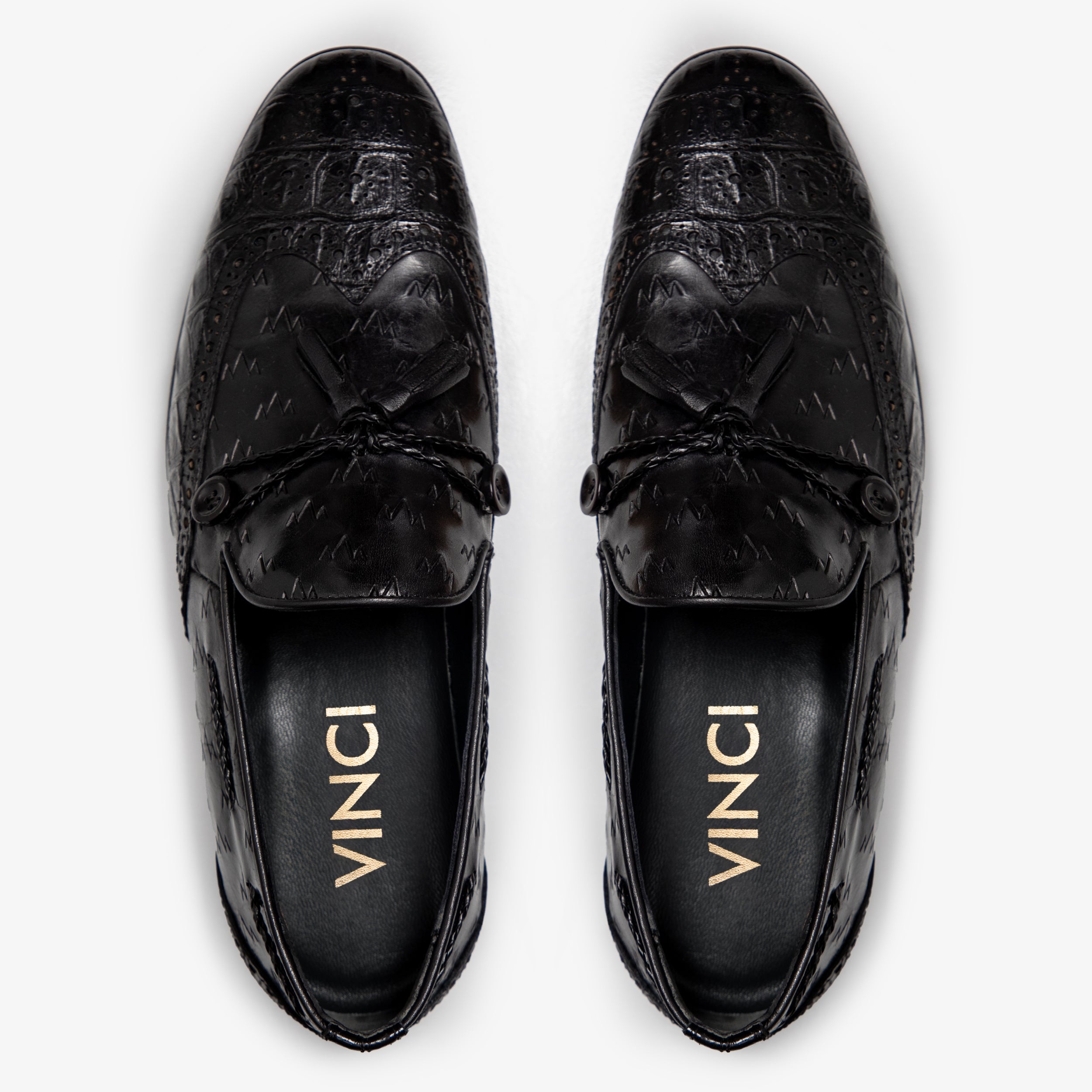 The Istanbul Black Leather Tassel Loafer Shoe