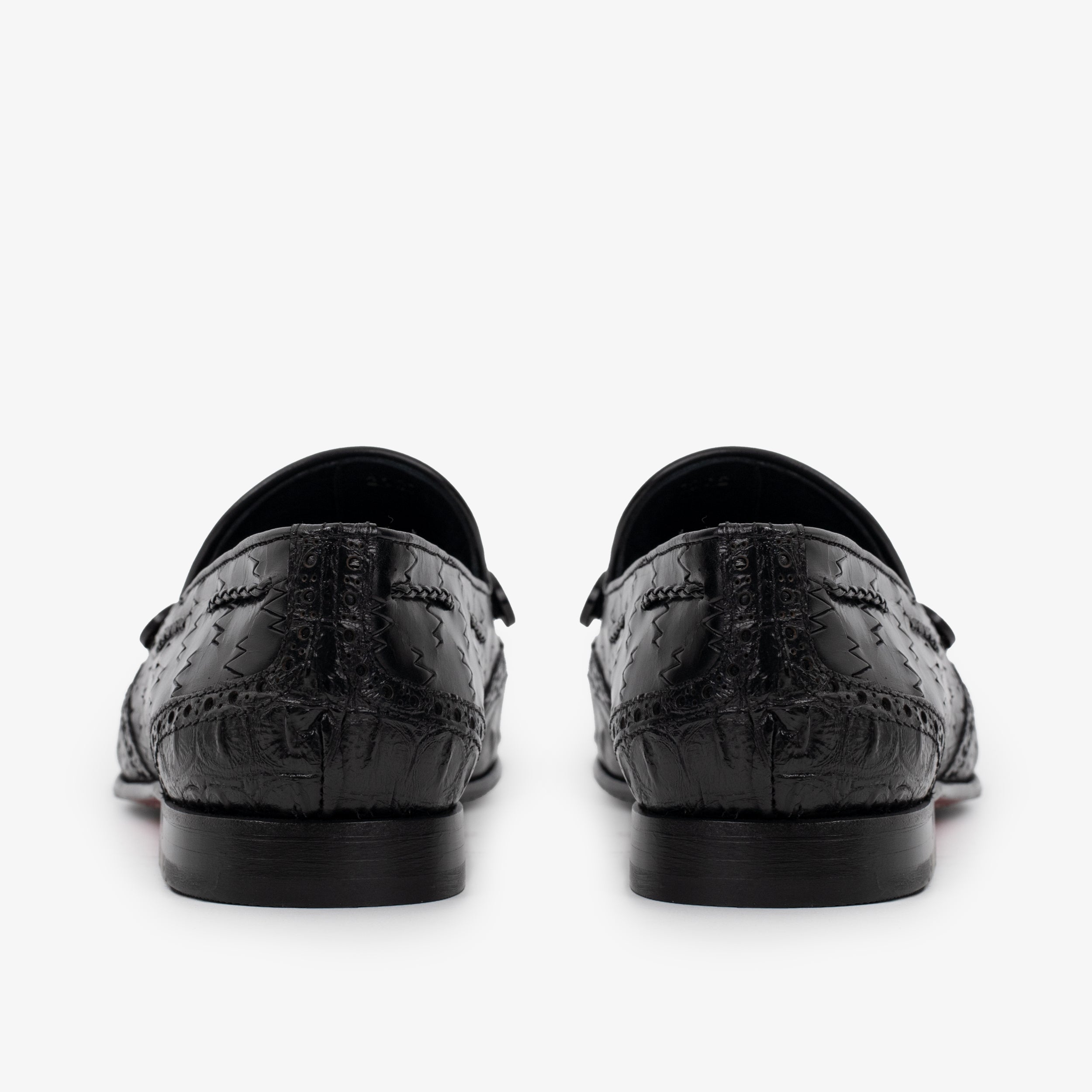 The Istanbul Black Leather Tassel Loafer Shoe
