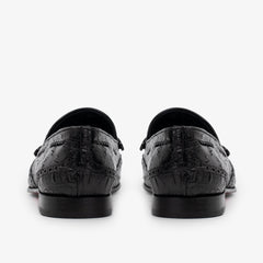 The Istanbul Black Leather Tassel Loafer Shoe