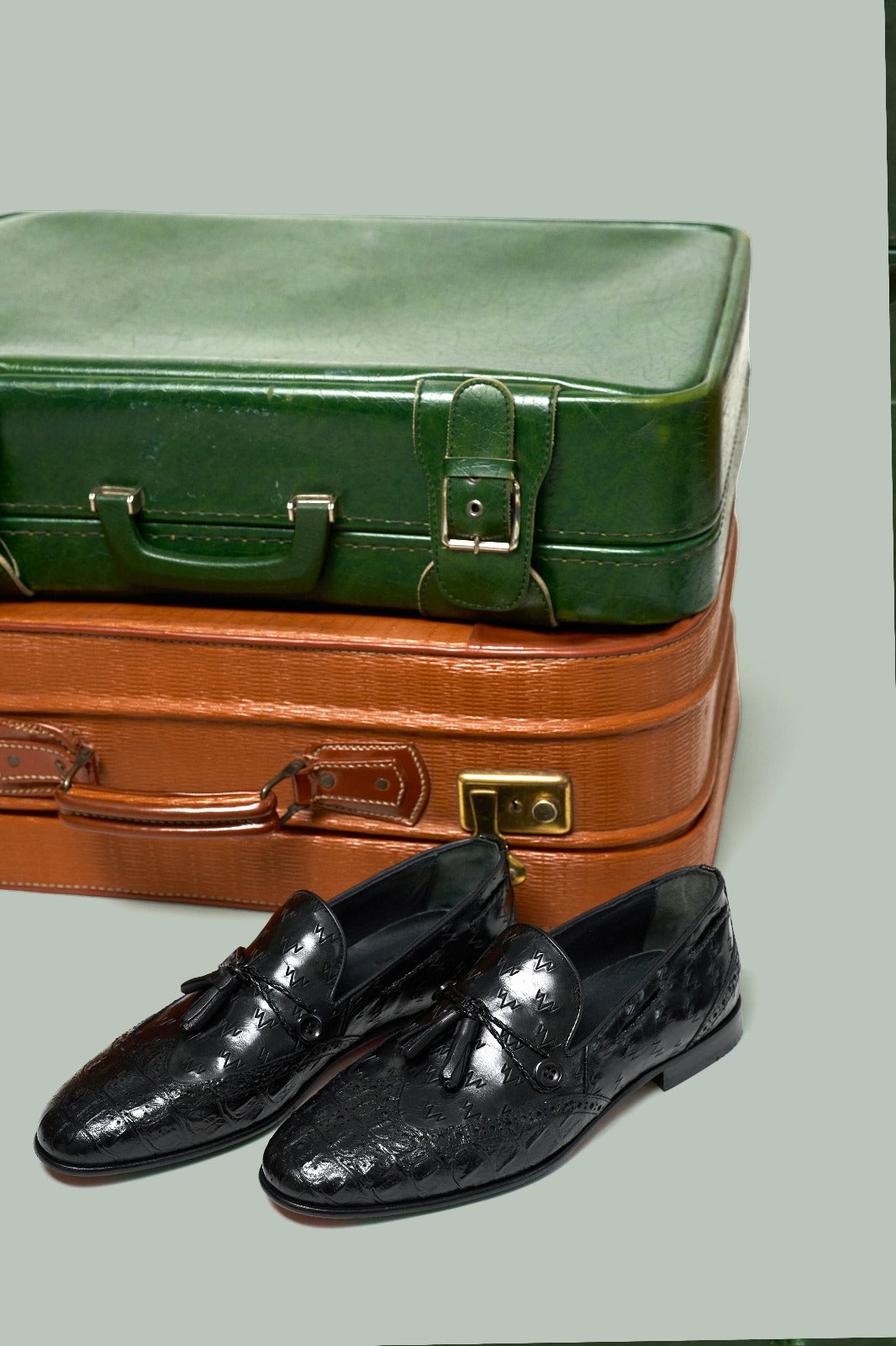 The Istanbul Black Leather Tassel Loafer Shoe