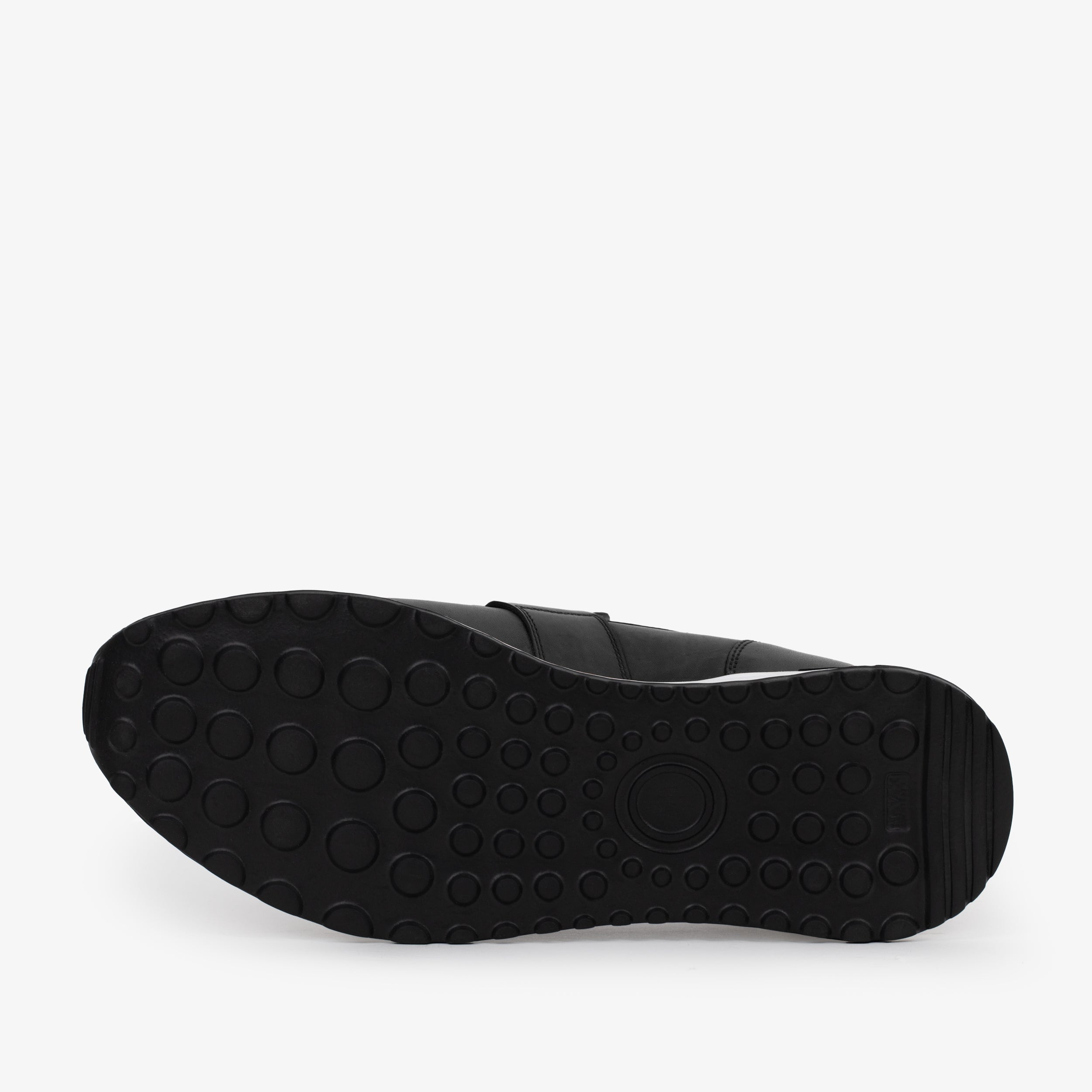 The Lara Black Leather Sneaker