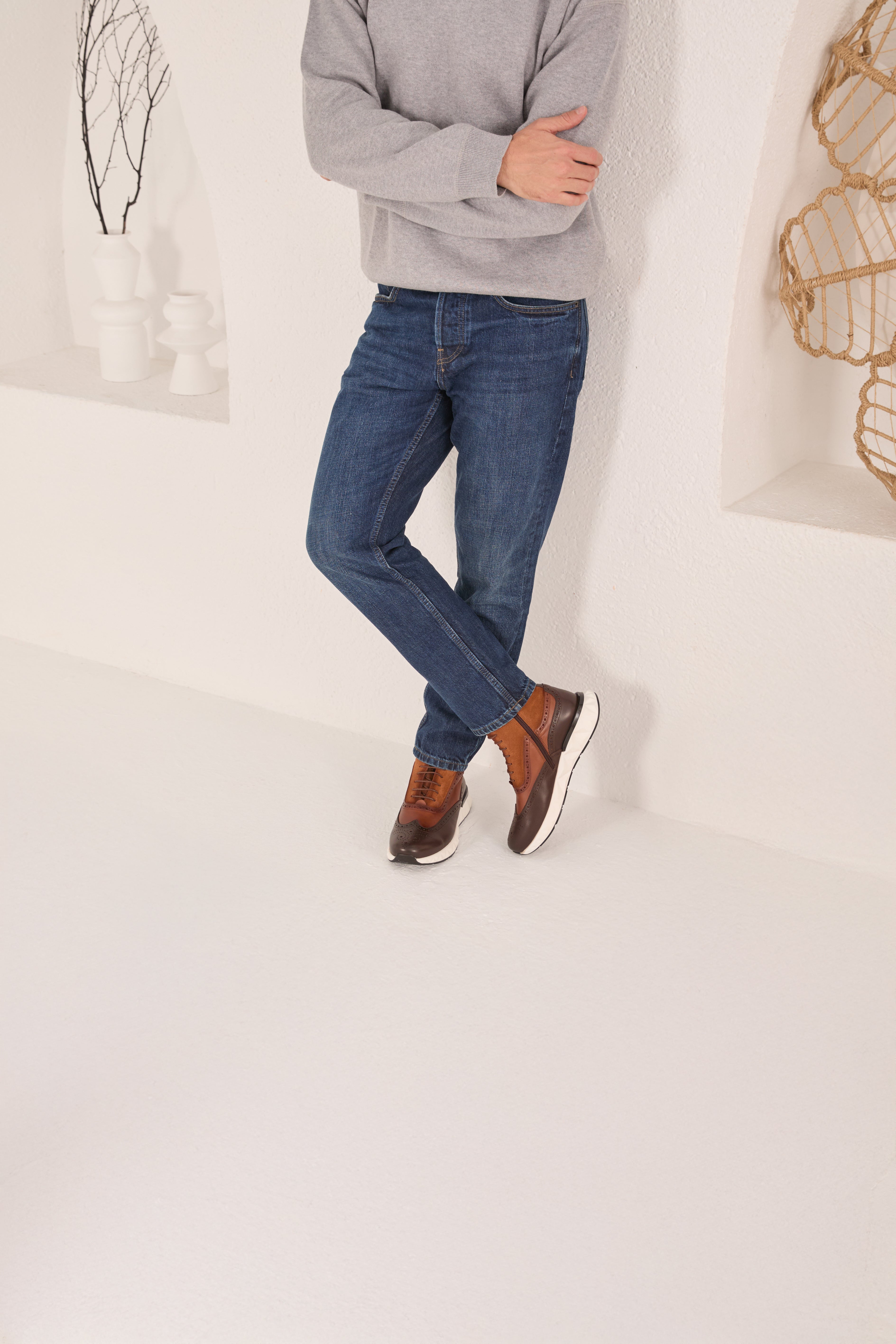 The Regent Brown Leather Wingtip Brogue Casual Boot