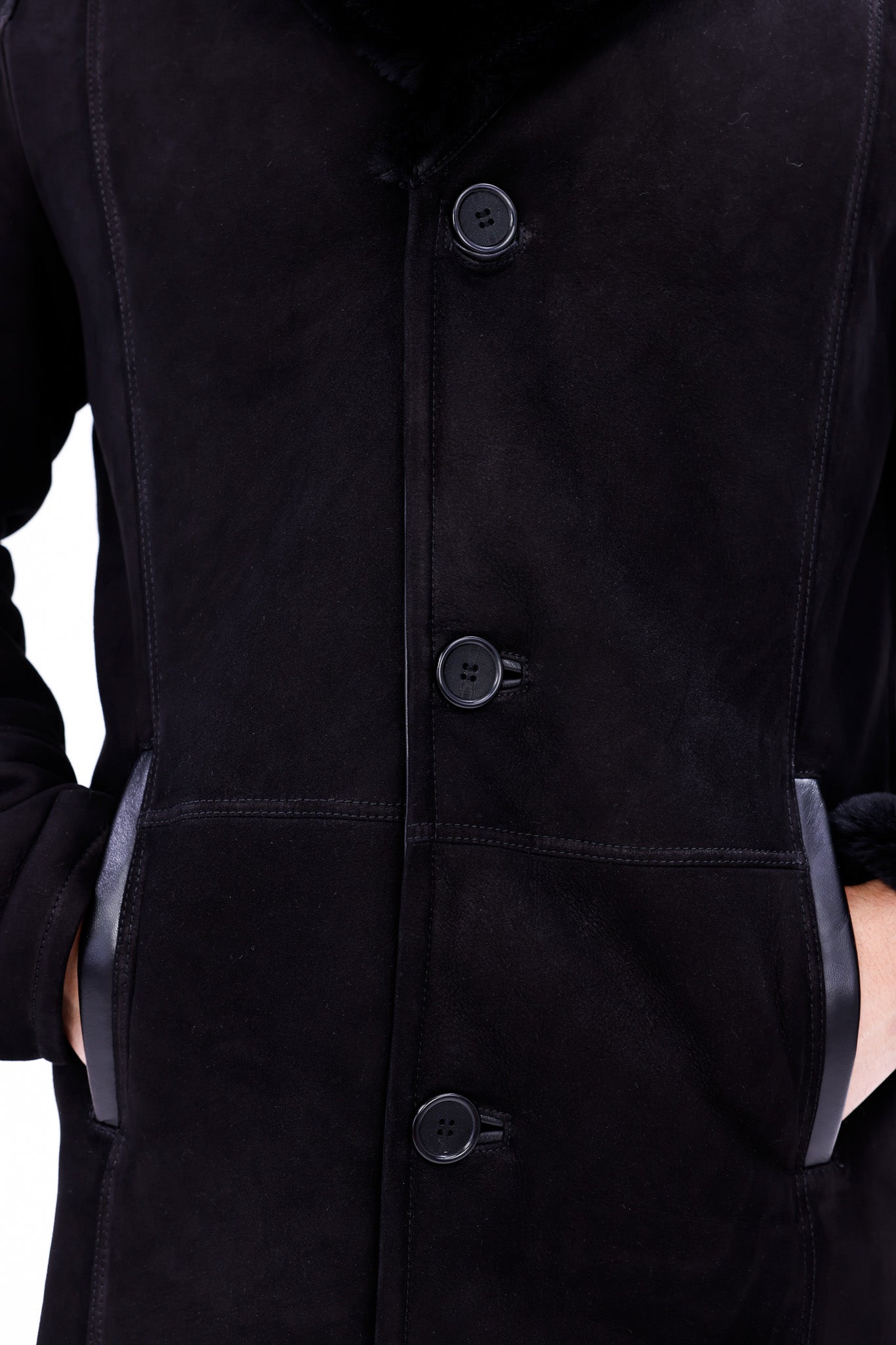 The Lariana Black Shearling Jacket
