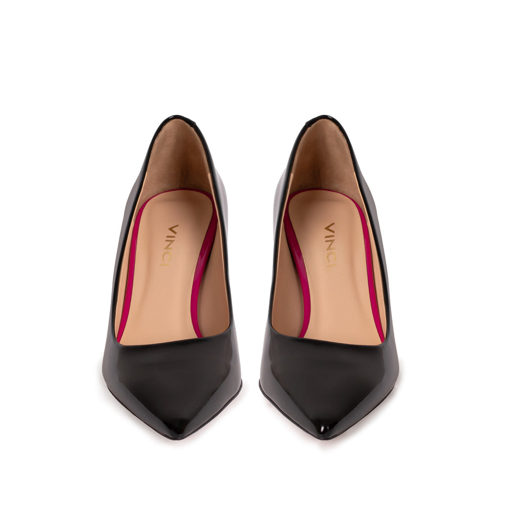 The Brunello Black Patent Leather Pump Shoe