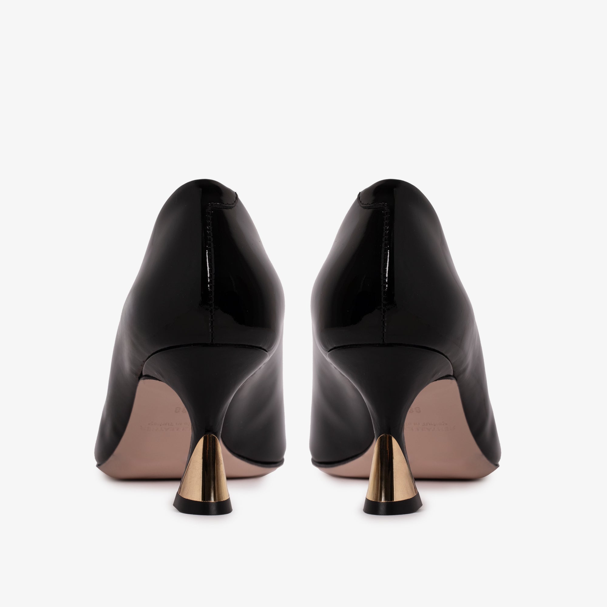 The Brunello Black Patent Leather Pump Shoe