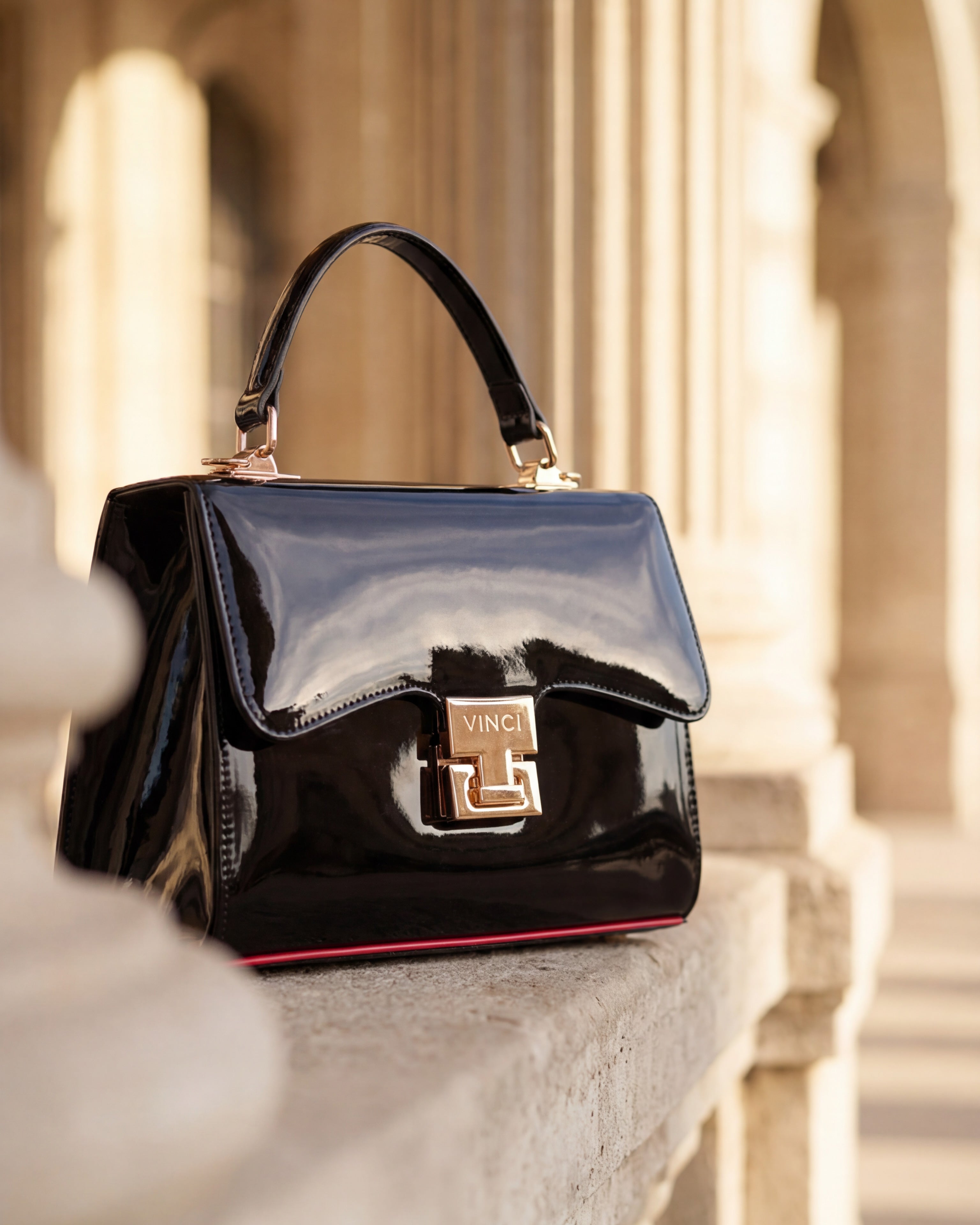 The Brunello Black Patent Leather Pump Shoe