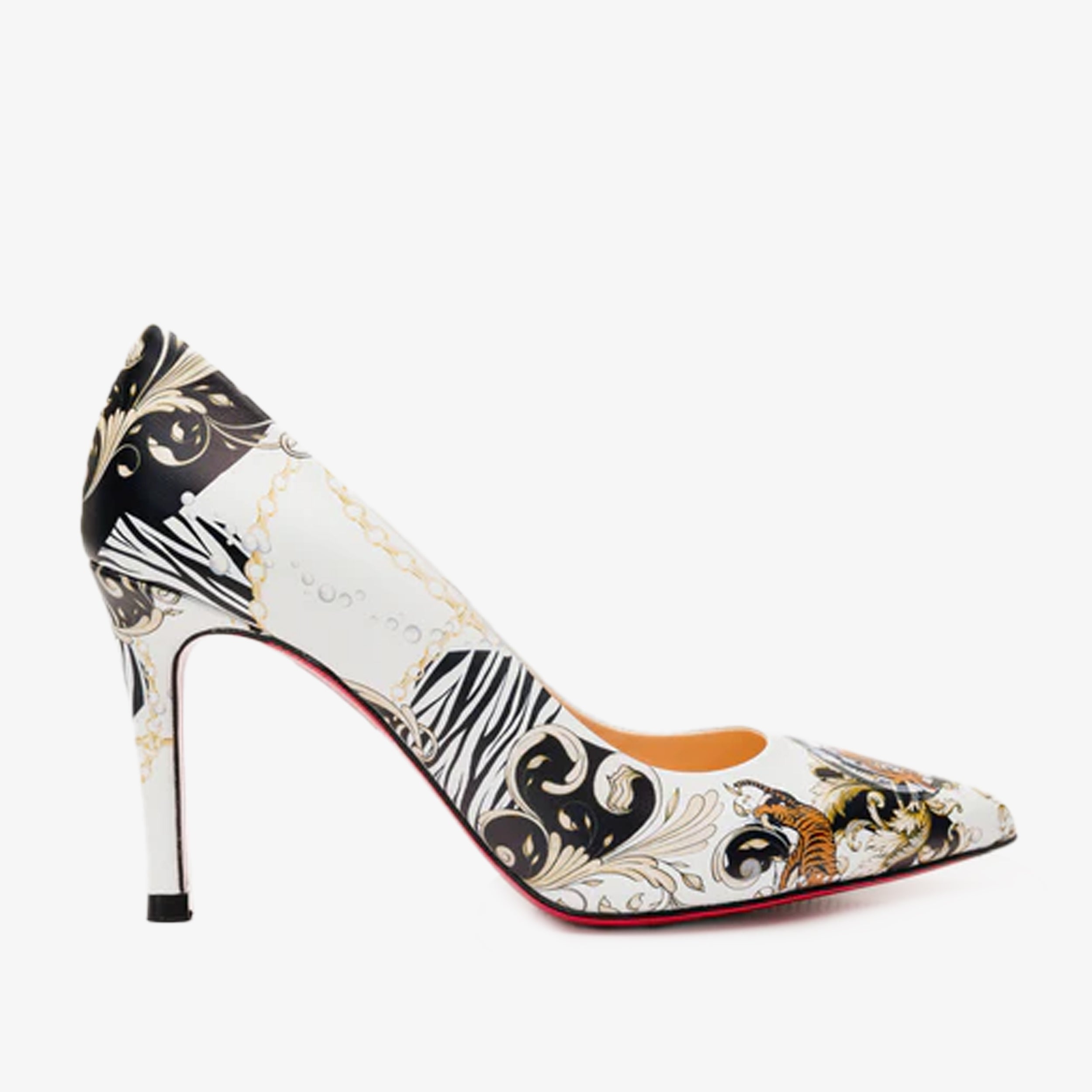 The Perugia White Leather Pump Shoe