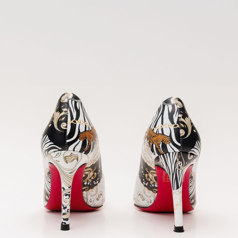 The Perugia White Leather Pump Shoe