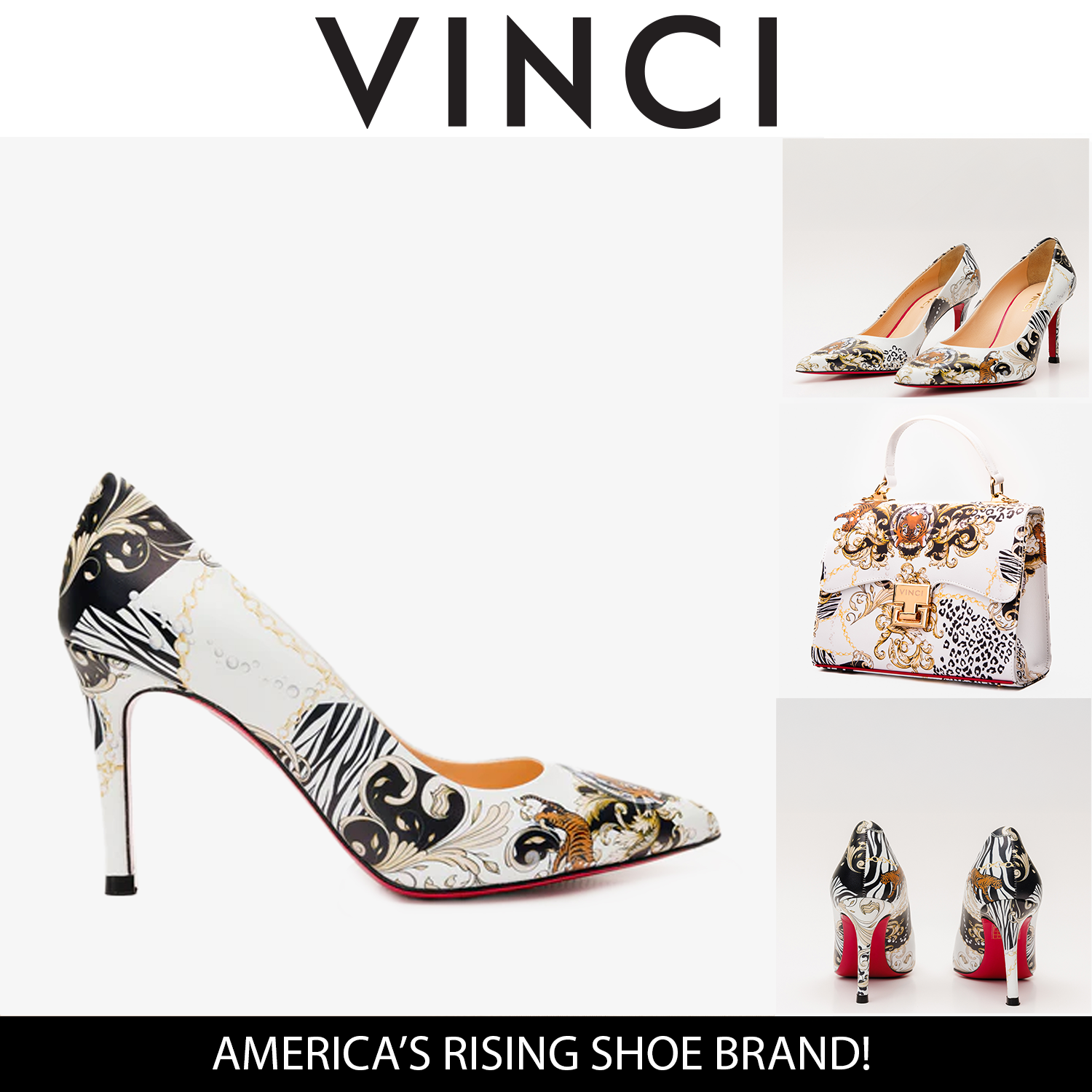 The Perugia White Leather Pump Shoe